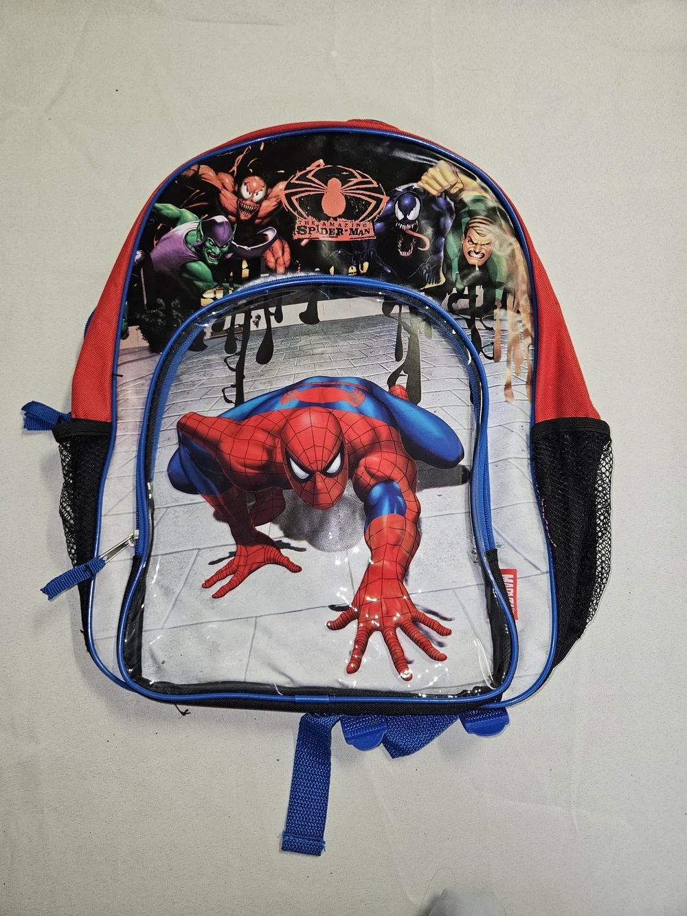 Marvel Spider-Man Kids Backpack Villains Venom Green Goblin School Bookbag NWOT